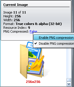 Vista PNG-compressed icons