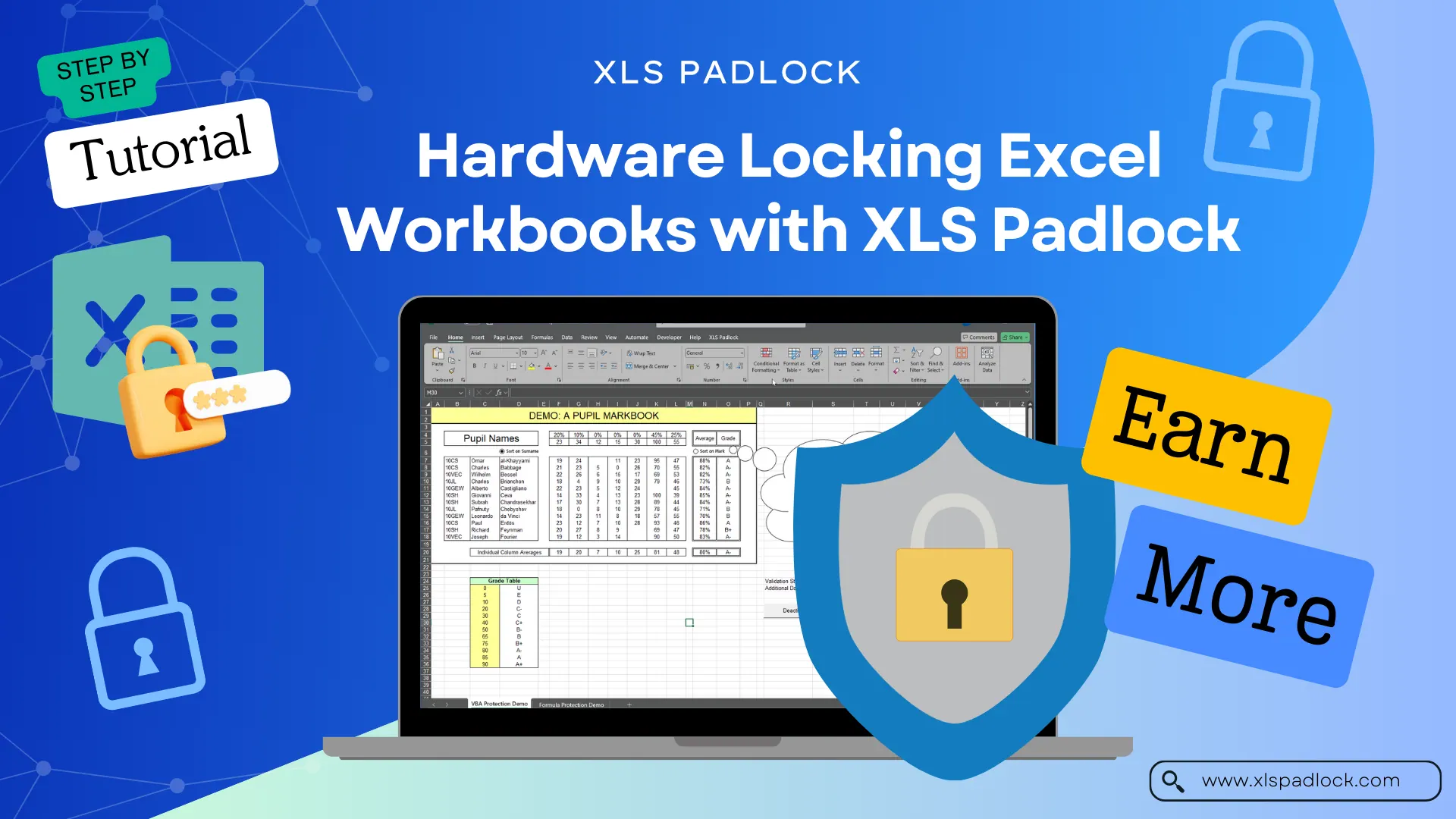 XLS Padlock Spreadsheet Licensing