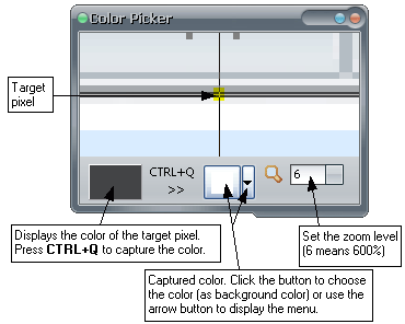 Screen Color Picker — GConvert window