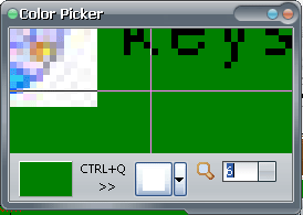 Screen Color Picker — GConvert window